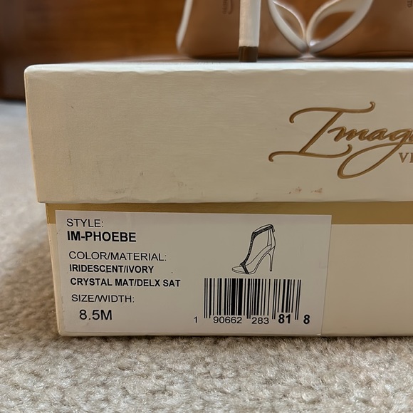 Imagine by Vince Camuto T-Strap Sandal Phoebe Wedding Bride Heel size 8.5 - Picture 7 of 8